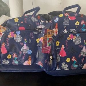 TWO Disney Princess mini backpack